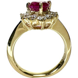 ★★最終特価品 8号 ルビー 0.78ct ダイヤモンド 0.35ct リング・指輪 K18ゴールド 18金 4.2g レディース 【中古】【真子質店】【NN】 【MiMaD】