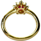 ★★最終特価品 8号 ルビー 0.78ct ダイヤモンド 0.35ct リング・指輪 K18ゴールド 18金 4.2g レディース 【中古】【真子質店】【NN】 【MiMaD】