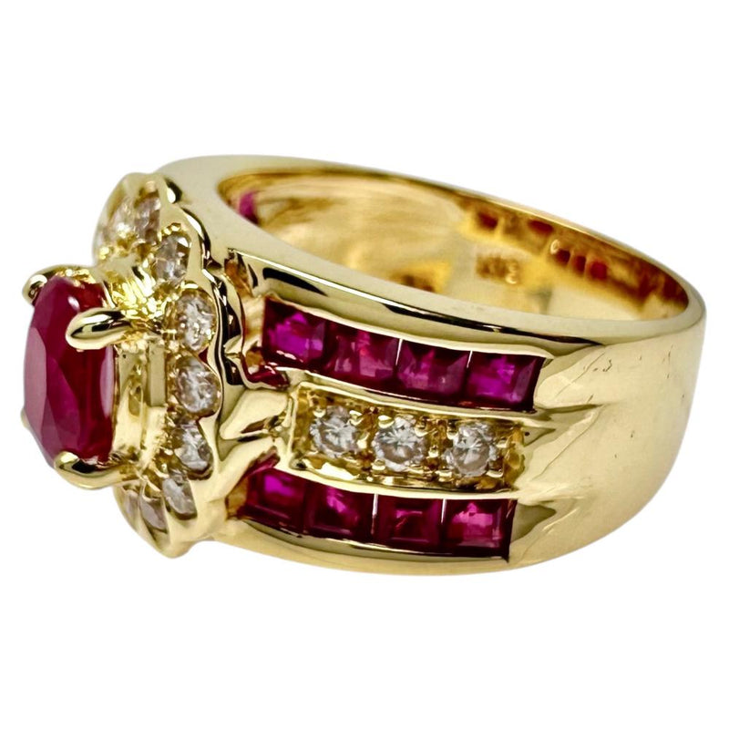 12号 ルビー 計2.13ct ダイヤモンド 計0.45ct リング・指輪 K18ゴールド 18金 7.6g レディース
【中古】【真子質店】【NN】




【IxMoY】