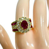 12号 ルビー 計2.13ct ダイヤモンド 計0.45ct リング・指輪 K18ゴールド 18金 7.6g レディース
【中古】【真子質店】【NN】




【IxMoY】