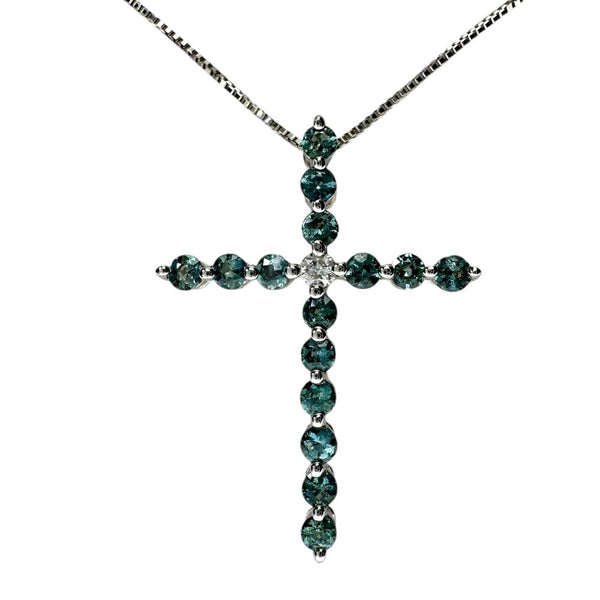 クロス アレキサンドライト 0.61ct ダイヤモンド 0.04ct ネックレス K18WGホワイトゴールド 18金 2.7g 45cm レディース
【中古】【真子質店】【NN】




【KxD】