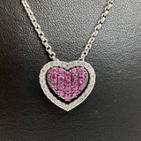 ハート ピンクサファイア 計0.68ct ダイヤモンド 計0.40ct ネックレス K18WGホワイトゴールド 18金 9.4g 45cm レディース
【中古】【真子質店】【NN】




【ITID】