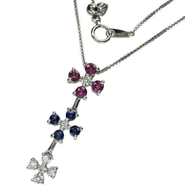 ルビー 計0.50ct サファイア 計0.35ct ダイヤモンド 計0.30ct ネックレス K18WGホワイトゴールド 18金 5.8g 46cm レディース
【中古】【真子質店】【NN】




【MiMoMo】