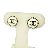 【CHANEL/シャネル】 ココマーク ピアス GP 1.58g B18C ホワイト レディース 【中古】【真子質店】【BL】 【MaKx】