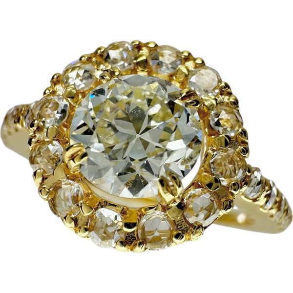 12号 ダイヤモンド（オールドヨーロピアンカット-M-SI2） 0.857ct その他ダイヤモンド 0.37ct リング・指輪 K18ゴールド 18金 3.1g レディース
【中古】【真子質店】【NN】




【IMoDx】