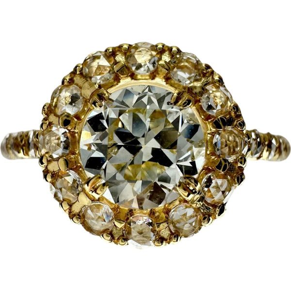 12号 ダイヤモンド（オールドヨーロピアンカット-M-SI2） 0.857ct その他ダイヤモンド 0.37ct リング・指輪 K18ゴールド 18金 3.1g レディース
【中古】【真子質店】【NN】




【IMoDx】
