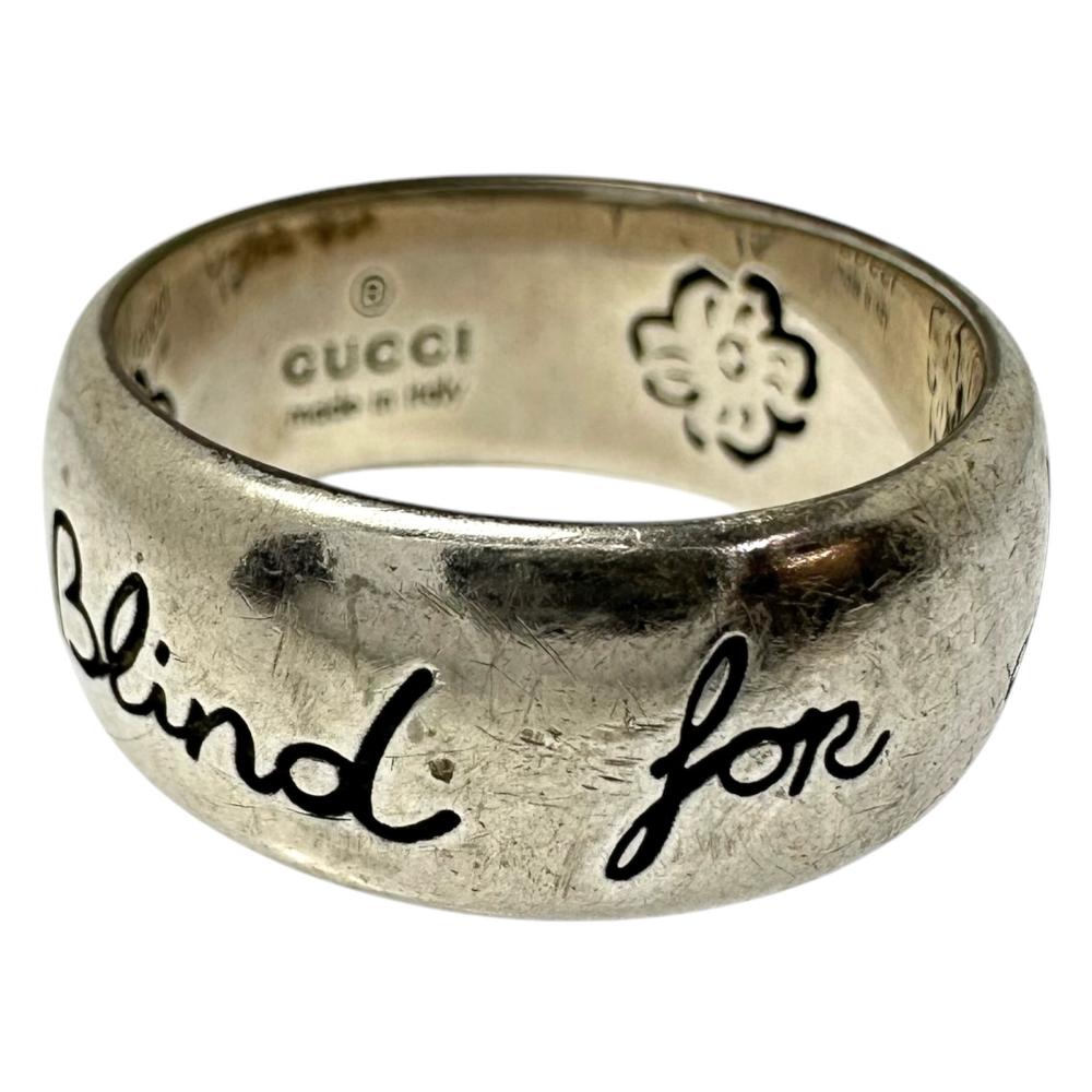 18号【GUCCI/グッチ】 ブラインドフォーラブリング リング・指輪