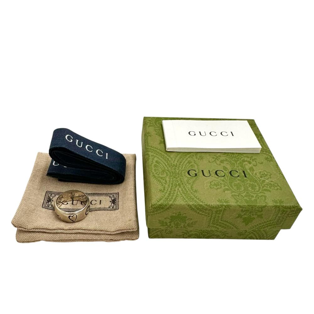 GUCCI ブラインドフォーラブインターロッキング　刻印:18号【箱/ポーチ付】 18号【GUCCI/グッチ】 ブラインドフォーラブリング リング・指輪