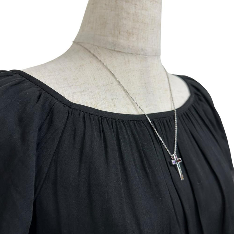 クロスモチーフ リバーシブル ダイヤモンド 0.43ct マルチカラー石 ネックレス K18WGホワイトゴールド 18金 8.8g 50cm レディース
【中古】【真子質店】【NN】




【IIxx】