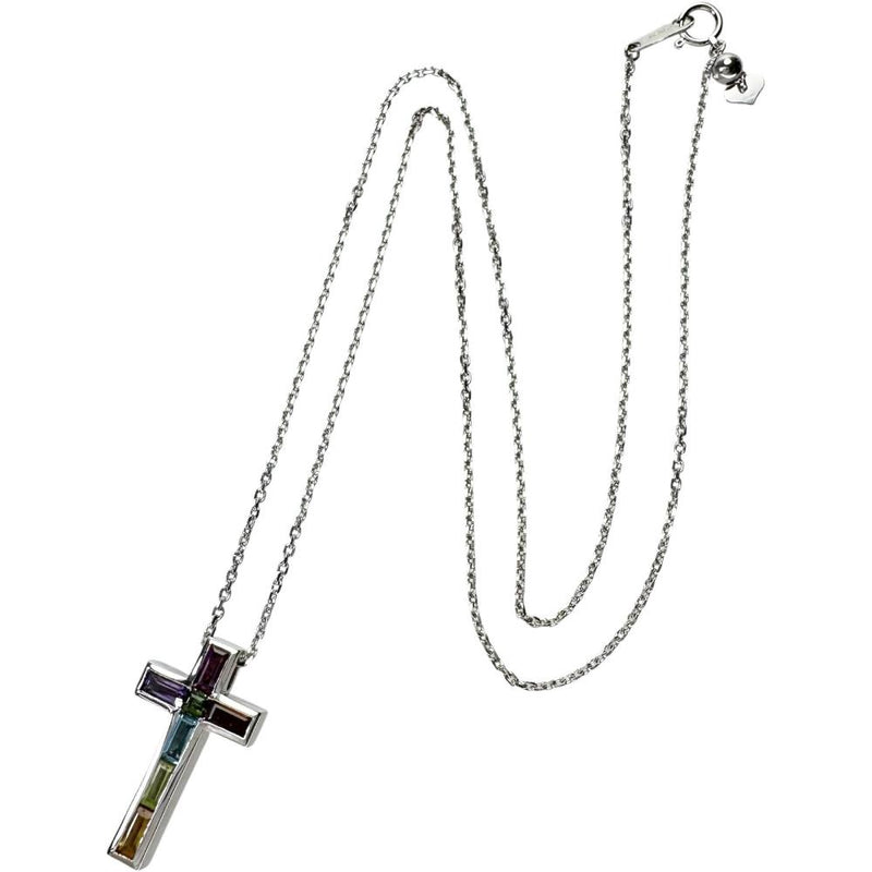 クロスモチーフ リバーシブル ダイヤモンド 0.43ct マルチカラー石 ネックレス K18WGホワイトゴールド 18金 8.8g 50cm レディース
【中古】【真子質店】【NN】




【IIxx】