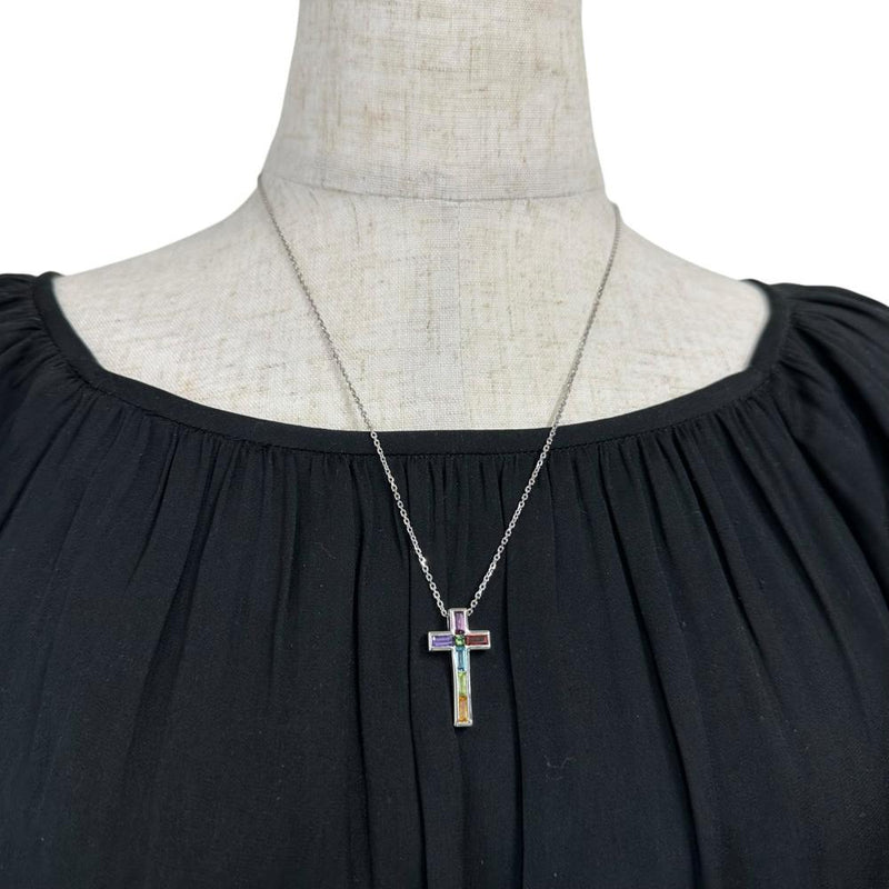 クロスモチーフ リバーシブル ダイヤモンド 0.43ct マルチカラー石 ネックレス K18WGホワイトゴールド 18金 8.8g 50cm レディース
【中古】【真子質店】【NN】




【IIxx】