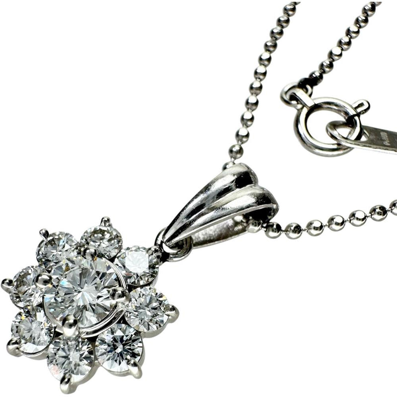 フラワーモチーフ ダイヤモンド(推定I-SIクラス) 0.287ct 脇石ダイヤモンド 0.60ct ネックレス Pt900プラチナ/Pt850プラチナ 5.4g 40cm レディース
【中古】【真子質店】【NN】




【MoSD】