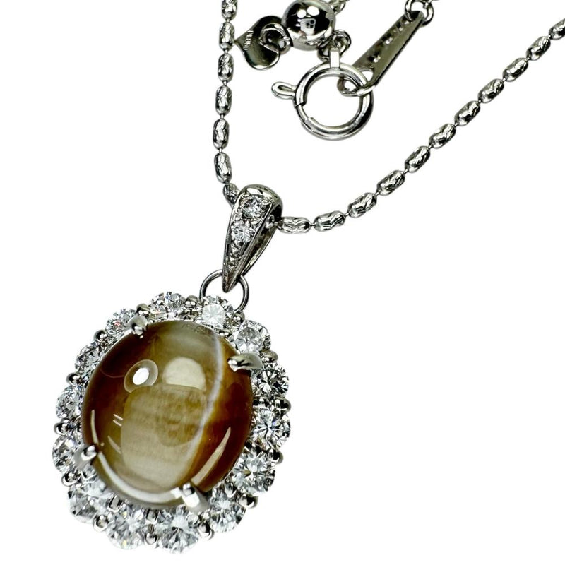 ★★最終特価品 クリソベリルキャッツアイ 7.61ct ダイヤモンド 計1.04ct ネックレス Pt900プラチナ/Pt850プラチナ 10.4g 46cm レディース
【中古】【真子質店】【NN】




【MaISx】