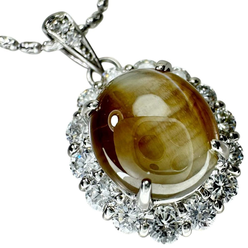 ★★最終特価品 クリソベリルキャッツアイ 7.61ct ダイヤモンド 計1.04ct ネックレス Pt900プラチナ/Pt850プラチナ 10.4g 46cm レディース
【中古】【真子質店】【NN】




【MaISx】