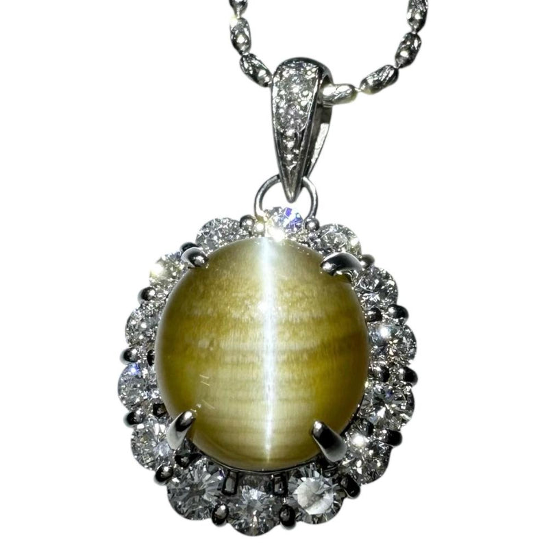 ★★最終特価品 クリソベリルキャッツアイ 7.61ct ダイヤモンド 計1.04ct ネックレス Pt900プラチナ/Pt850プラチナ 10.4g 46cm レディース
【中古】【真子質店】【NN】




【MaISx】