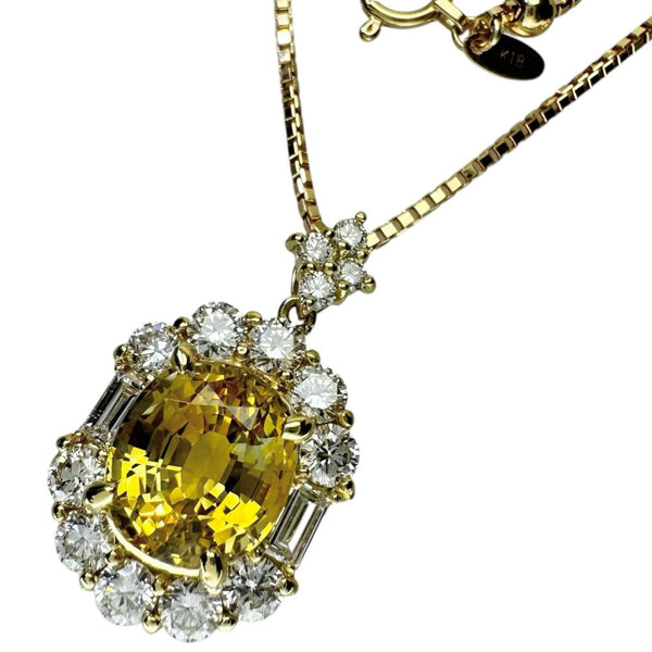 スリランカ産イエローサファイア 4.136ct ダイヤモンド 計1.10ct ネックレス K18ゴールド 18金 6.5g 45cm レディース
【中古】【真子質店】【NN】




【MaDMoD】