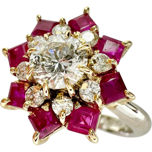 14号 水野薫子 ダイヤモンド(推定H-I1) 0.66ct ダイヤモンド 0.26ct ルビー 1.412ct リング・指輪 Pt900プラチナ/（X線分析済み） 7.6g レディース
【中古】【真子質店】【NN】




【IxxI】