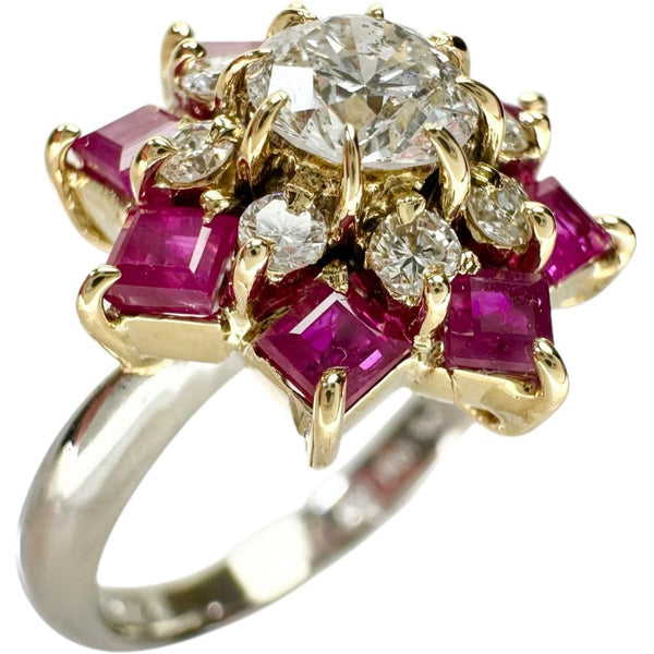 14号 水野薫子 ダイヤモンド(推定H-I1) 0.66ct ダイヤモンド 0.26ct ルビー 1.412ct リング・指輪 Pt900プラチナ/（X線分析済み） 7.6g レディース
【中古】【真子質店】【NN】




【IxxI】