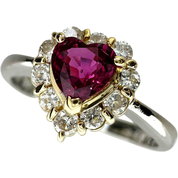 12号 ルビー 0.47ct ダイヤモンド 0.22ct リング・指輪 Pt900プラチナ/K18ゴールド 18金 3.6g レディース
【中古】【真子質店】【NN】




【TYD】