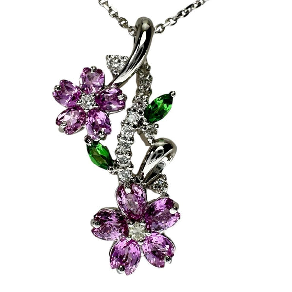 ピンクサファイア 1.40ct グリーンガーネット 0.16ct ダイヤモンド 0.21ct ネックレス K18WGホワイトゴールド 18金 6.1g 45cm レディース
【中古】【真子質店】【NN】




【KKx】