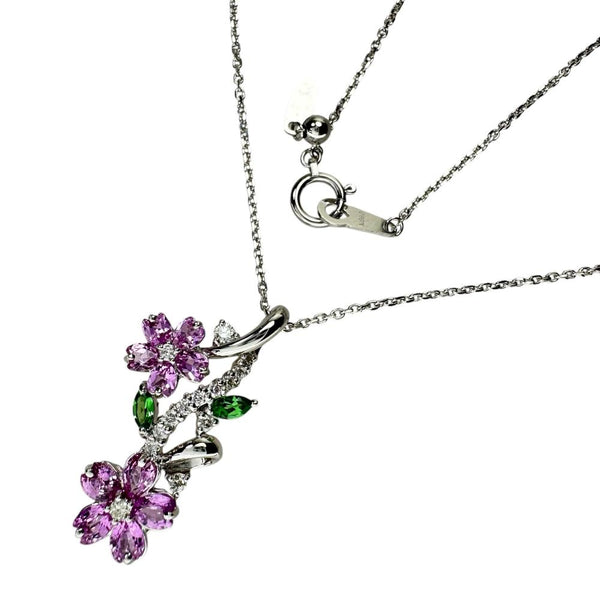 ピンクサファイア 1.40ct グリーンガーネット 0.16ct ダイヤモンド 0.21ct ネックレス K18WGホワイトゴールド 18金 6.1g 45cm レディース
【中古】【真子質店】【NN】




【KKx】