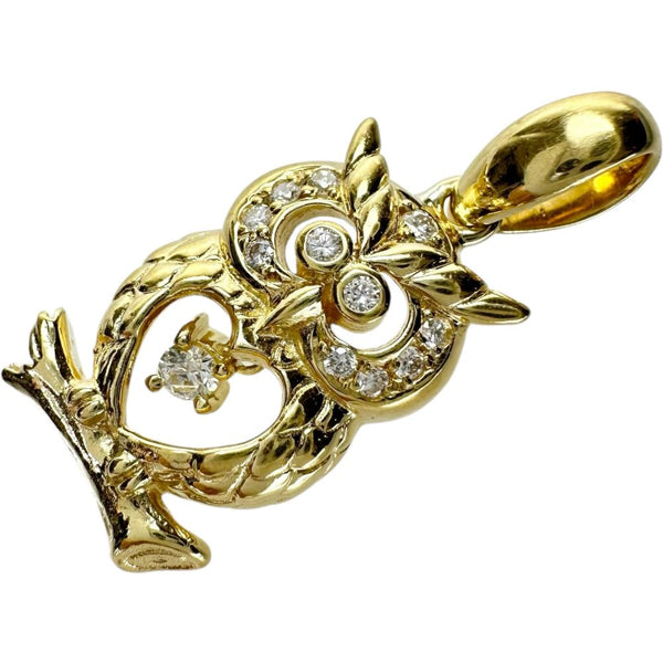 フクロウモチーフ ダイヤモンド 0.15ct ペンダントトップ K18ゴールド 18金 4.6g レディース
【中古】【真子質店】【NN】




【MoMox】