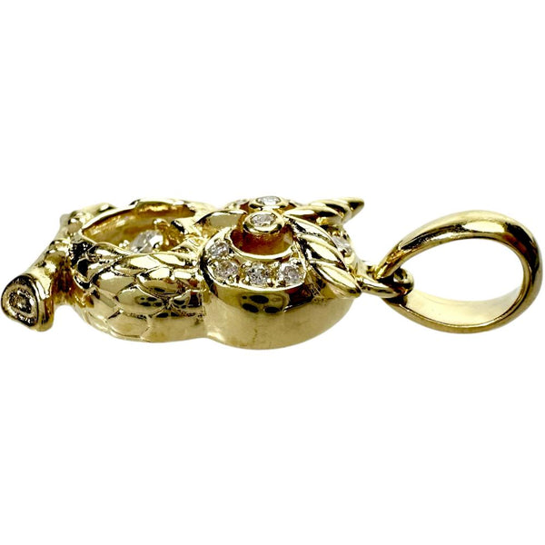 フクロウモチーフ ダイヤモンド 0.15ct ペンダントトップ K18ゴールド 18金 4.6g レディース
【中古】【真子質店】【NN】




【MoMox】