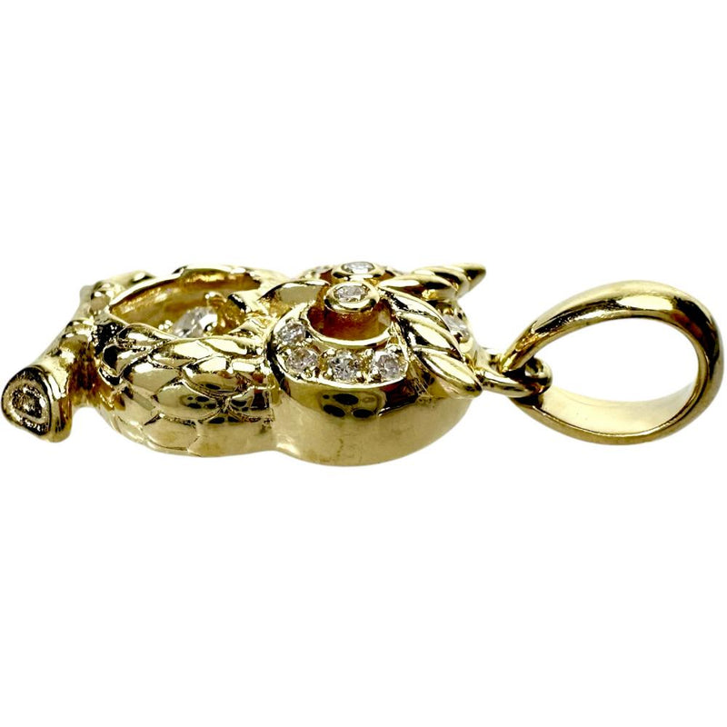 フクロウモチーフ ダイヤモンド 0.15ct ペンダントトップ K18ゴールド 18金 4.6g レディース
【中古】【真子質店】【NN】




【MoMox】
