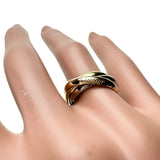 10号【CARTIER/カルティエ】  #10（50刻）4.9g　箱/ケース/保 Aランク リング・指輪 トリニティリング K18ゴールド 18金/ホワイト/ピンクゴールド 4.9g レディース
【中古】【真子質店】【BL】




【Kxx】