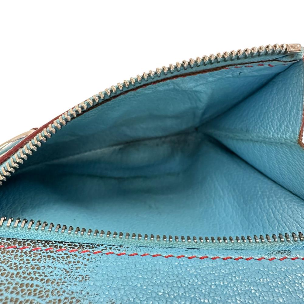 HERMES/エルメス インザループ 二つ折り財布 シェーブル ライトブルー