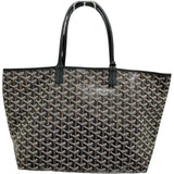 【GOYARD/ゴヤール】 サンルイPM ポーチ付 トートバッグ PVCコーティングキャンバス/レザー ブラック レディース【中古】【真子質店】【BL】 【TDMaI】