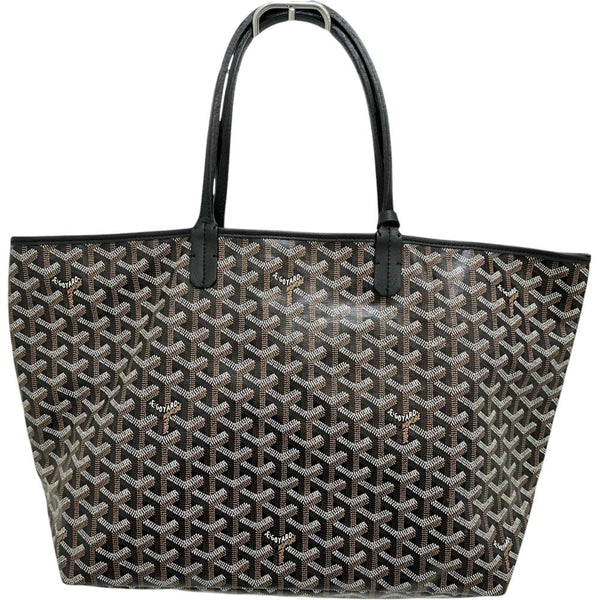 【GOYARD/ゴヤール】 サンルイPM ポーチ付 トートバッグ PVCコーティングキャンバス/レザー ブラック レディース【中古】【真子質店】【BL】 【TDMaI】