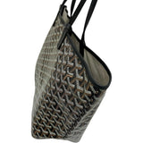 【GOYARD/ゴヤール】 サンルイPM ポーチ付 トートバッグ PVCコーティングキャンバス/レザー ブラック レディース【中古】【真子質店】【BL】 【TDMaI】