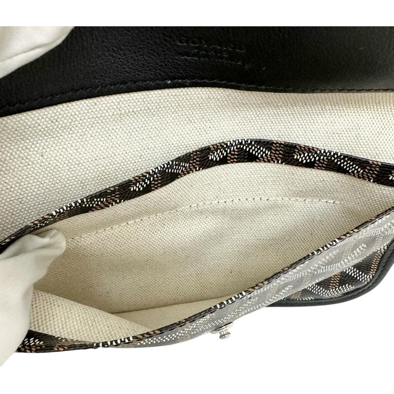 【GOYARD/ゴヤール】 サンルイPM ポーチ付 トートバッグ PVCコーティングキャンバス/レザー ブラック レディース【中古】【真子質店】【BL】 【TDMaI】