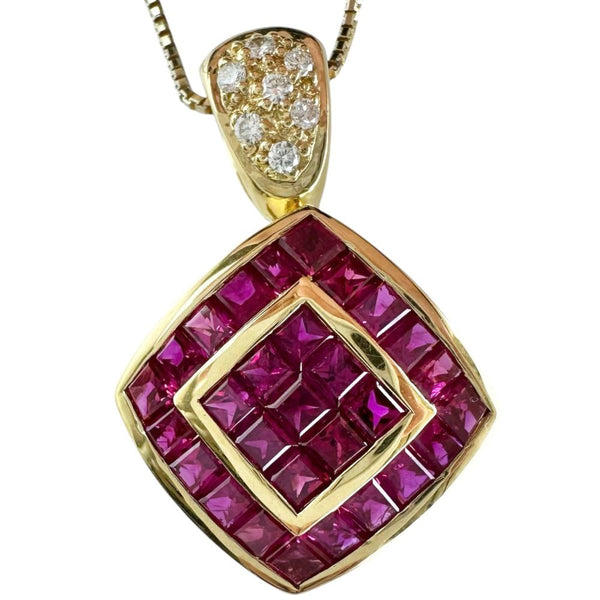 ミステリーセッティング ルビー 1.60ct ダイヤモンド 0.07ct ネックレス K18ゴールド 18金 6.4g 45cm レディース
【中古】【真子質店】【NN】




【MiTMo】