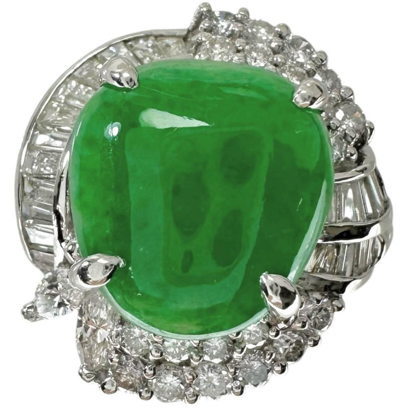 16号 翡翠 5.45ct ダイヤモンド 1.24ct リング・指輪 Pt900プラチナ 10.3g レディース
【中古】【真子質店】【NN】




【SMaMo】