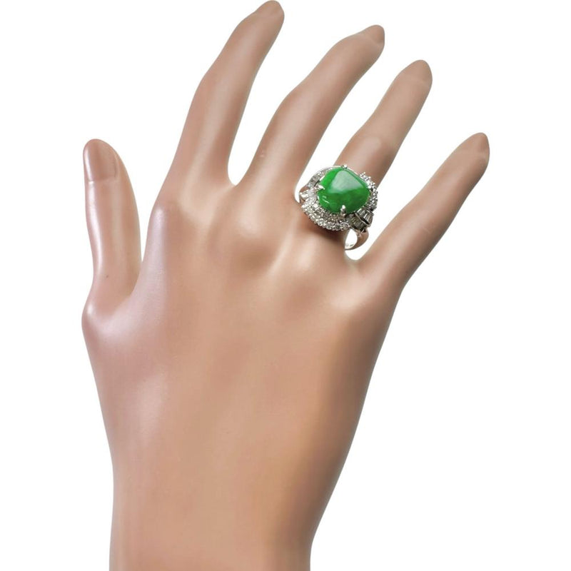 16号 翡翠 5.45ct ダイヤモンド 1.24ct リング・指輪 Pt900プラチナ 10.3g レディース
【中古】【真子質店】【NN】




【SMaMo】