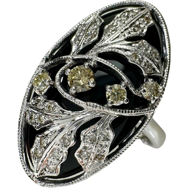 20.5号 オニキス 8.92ct ダイヤモンド 0.42ct リング・指輪 K18ゴールド 18金 8.2g ブラック レディース
【中古】【真子質店】【NN】




【KDMi】