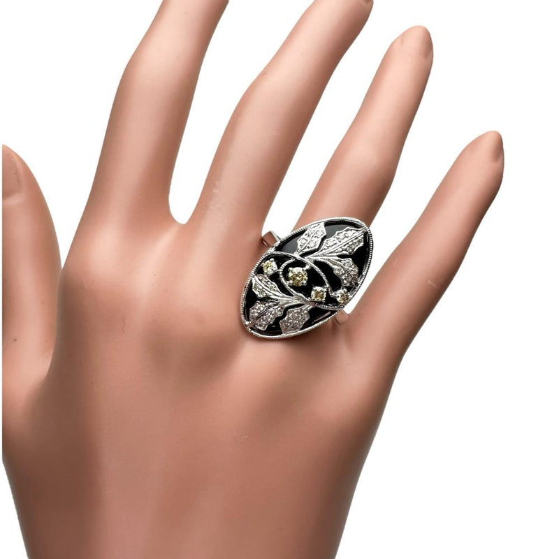 20.5号 オニキス 8.92ct ダイヤモンド 0.42ct リング・指輪 K18ゴールド 18金 8.2g ブラック レディース
【中古】【真子質店】【NN】




【KDMi】