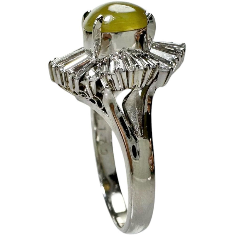 12号 三越ジュエリー  クリソベリルキャッツアイ 1.79ct ダイヤモンド 1.00ct リング・指輪 Pt900プラチナ 8.6g レディース
【中古】【真子質店】【NN】




【KKx】