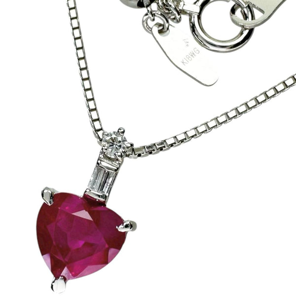 ミャンマー産ピジョンブラッドルビー 1.561ct ダイヤモンド 計0.07ct ネックレス K18WGホワイトゴールド 18金 4.8g 50.5cm レディース
【中古】【真子質店】【NN】




【IxxI】