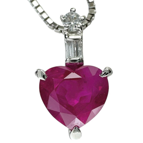 ミャンマー産ピジョンブラッドルビー 1.561ct ダイヤモンド 計0.07ct ネックレス K18WGホワイトゴールド 18金 4.8g 50.5cm レディース
【中古】【真子質店】【NN】




【IxxI】