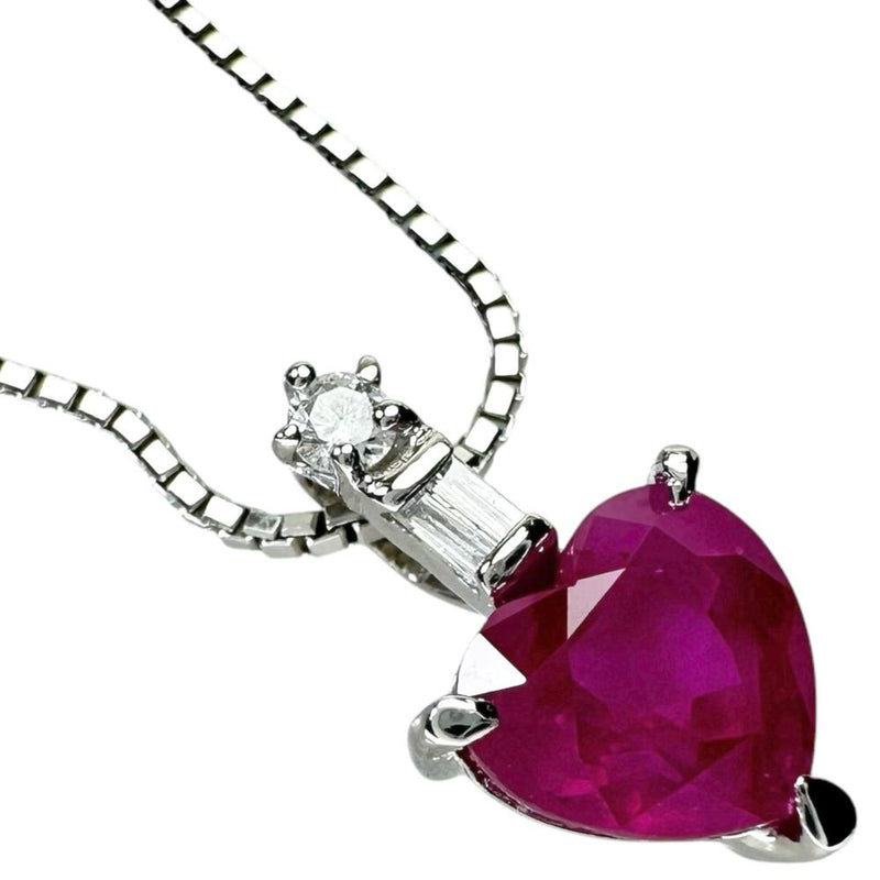 ミャンマー産ピジョンブラッドルビー 1.561ct ダイヤモンド 計0.07ct ネックレス K18WGホワイトゴールド 18金 4.8g 50.5cm レディース
【中古】【真子質店】【NN】




【IxxI】