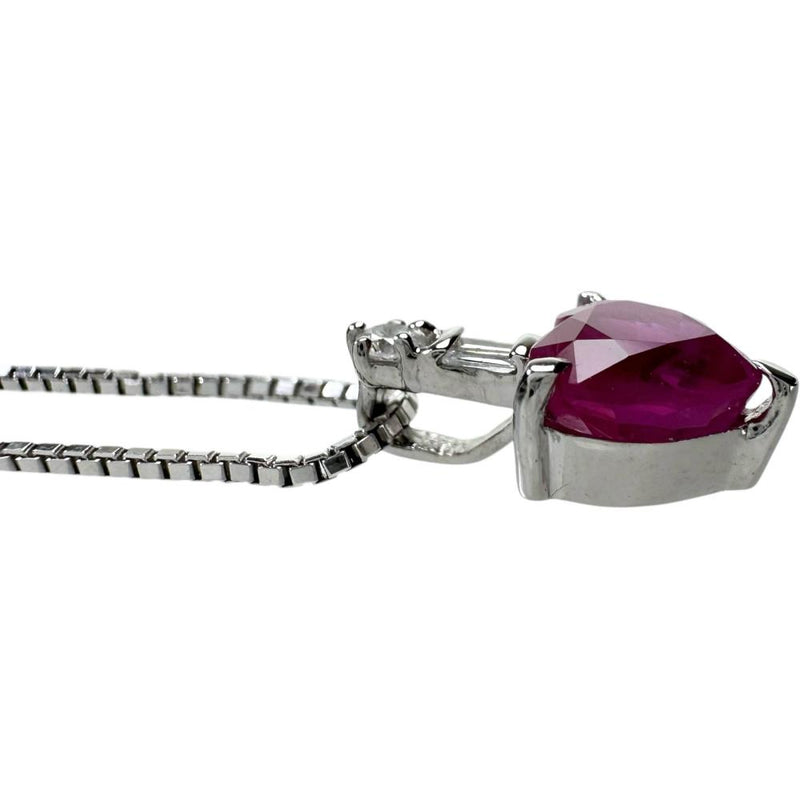 ミャンマー産ピジョンブラッドルビー 1.561ct ダイヤモンド 計0.07ct ネックレス K18WGホワイトゴールド 18金 4.8g 50.5cm レディース
【中古】【真子質店】【NN】




【IxxI】