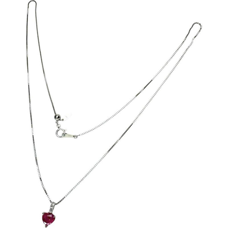 ミャンマー産ピジョンブラッドルビー 1.561ct ダイヤモンド 計0.07ct ネックレス K18WGホワイトゴールド 18金 4.8g 50.5cm レディース
【中古】【真子質店】【NN】




【IxxI】