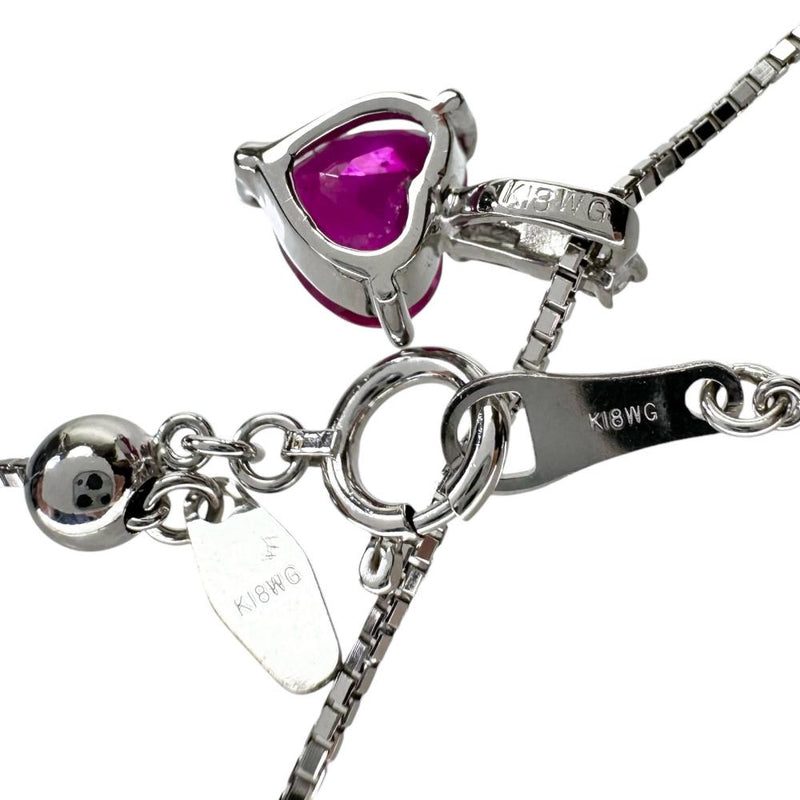 ミャンマー産ピジョンブラッドルビー 1.561ct ダイヤモンド 計0.07ct ネックレス K18WGホワイトゴールド 18金 4.8g 50.5cm レディース
【中古】【真子質店】【NN】




【IxxI】