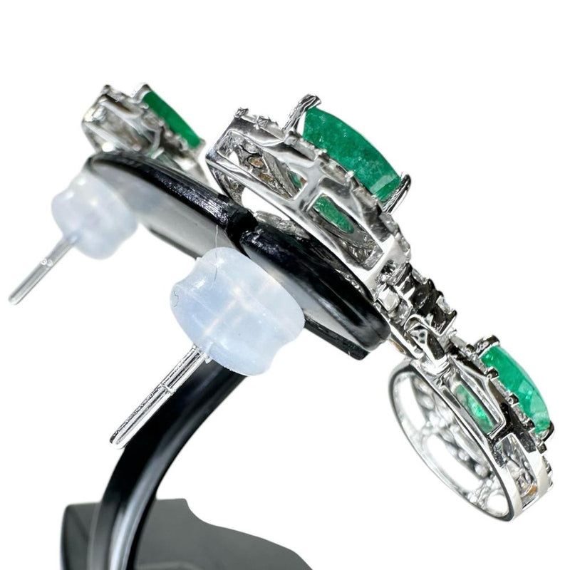 エメラルド 計1.66ct ダイヤモンド 計0.73ct ピアス K18WGホワイトゴールド 18金 4.2g レディース
【中古】【真子質店】【NN】




【ITIx】