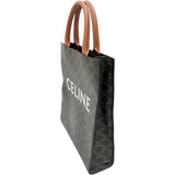 【CELINE/セリーヌ】 バーティカルカバ スモール 2WAY ショルダー ハンドバッグ PVC/レザー ブラウン レディース【中古】【真子質店】【BL】 【SMix】