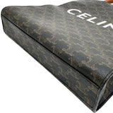 【CELINE/セリーヌ】 バーティカルカバ スモール 2WAY ショルダー ハンドバッグ PVC/レザー ブラウン レディース【中古】【真子質店】【BL】 【SMix】