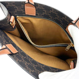 【CELINE/セリーヌ】 バーティカルカバ スモール 2WAY ショルダー ハンドバッグ PVC/レザー ブラウン レディース【中古】【真子質店】【BL】 【SMix】